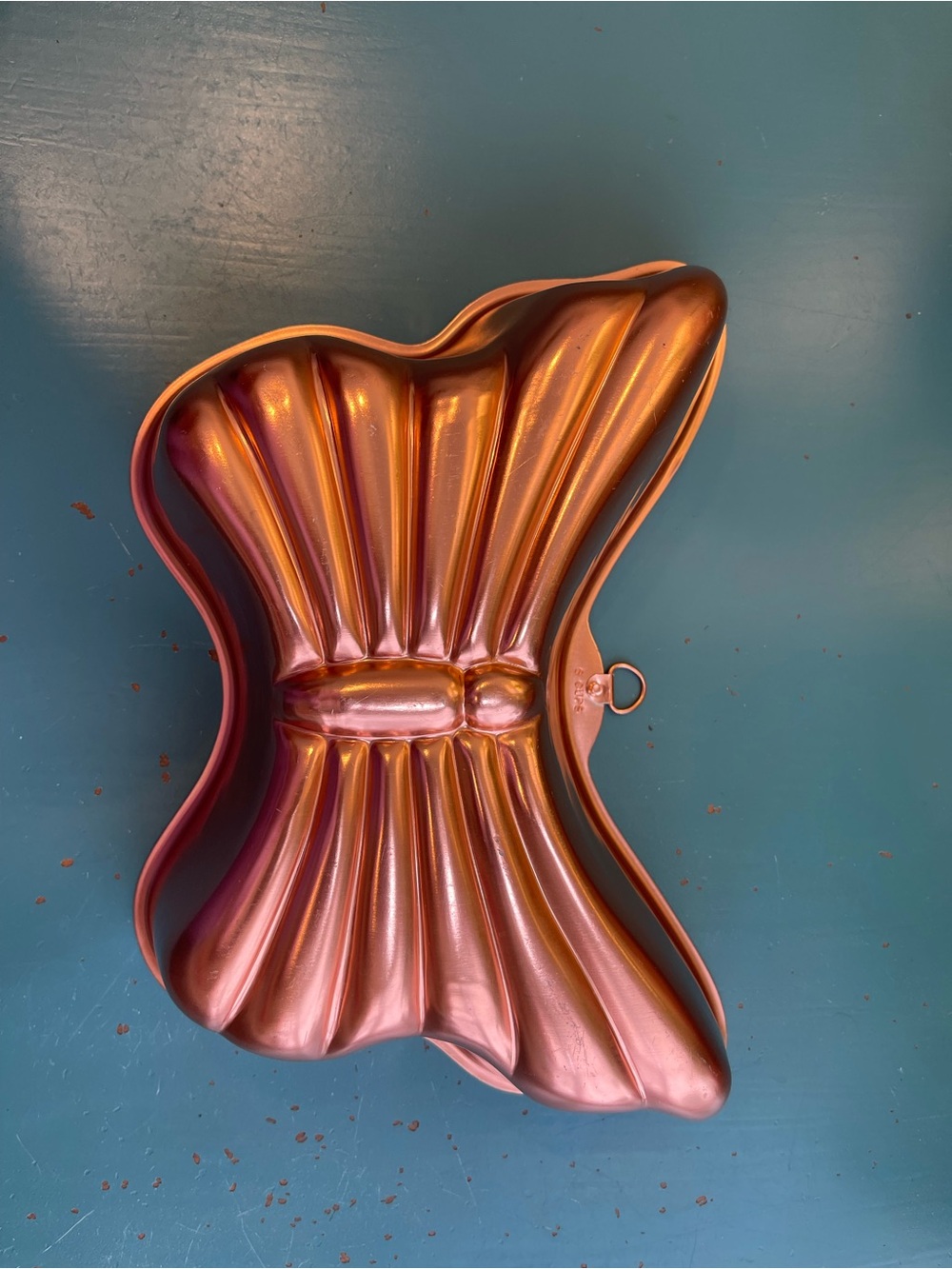 Vintage E Clare Copper Butterfly Mold Retro Wall Hanging Kitchen Decor
